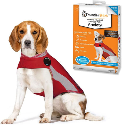 ThunderShirt anxiety vest showing chest strap adjustment