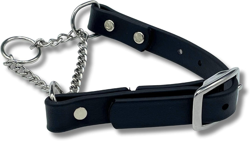 Jim Hodges Dog Training Martingale Collar front view for professional no pull obedience training.
