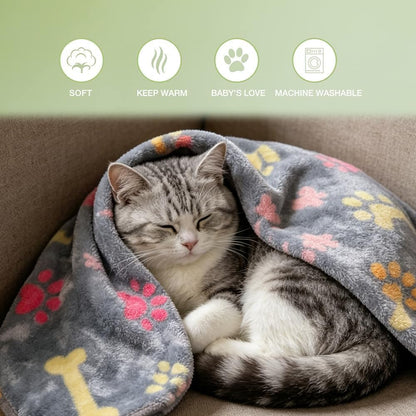 Premium warm puppy sleep mat showing texture of the fleece material
