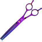 JASON 7" Dog Grooming Scissor - Professional Thinning Shear with 37 Teeth Japanese Stainless Steel Blender Scissors for Dogs, Cats and Other Pets (Thinning, Black) Christmas Gift - Image 12