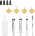 Xuanda mini pet feeding bottle and syringe kit front view showing bottle and components.