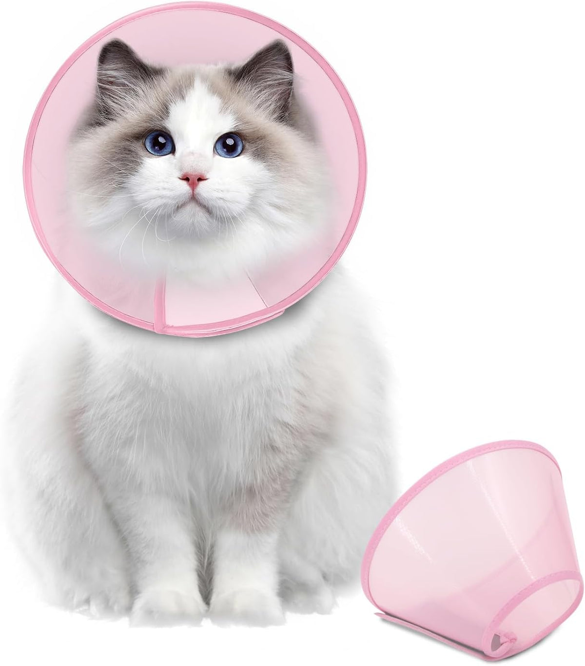 Supet Dog Cone Collar After Surgery to Stop Licking: Adjustable Recovery Elizabeth Collar Alternative for Large Medium Small Dogs, Plastic Pet Head Neck Cone (XS) - Image 15