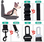Heavy duty metal buckle of Cooyoo pet safety seat belt