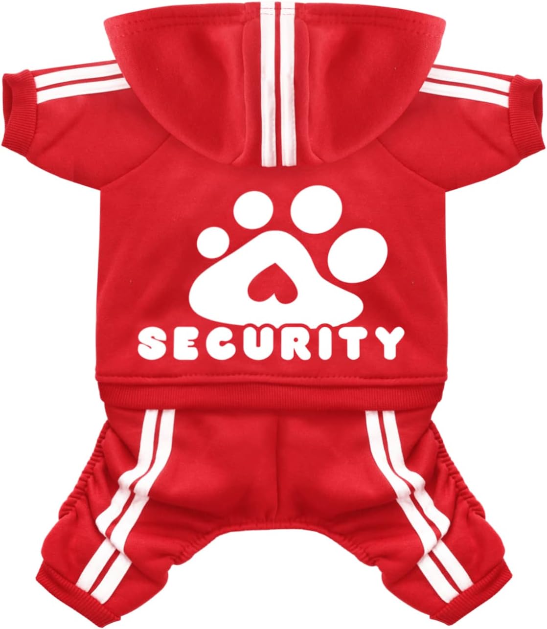 Packaging details and size verification tags for the imported pet apparel