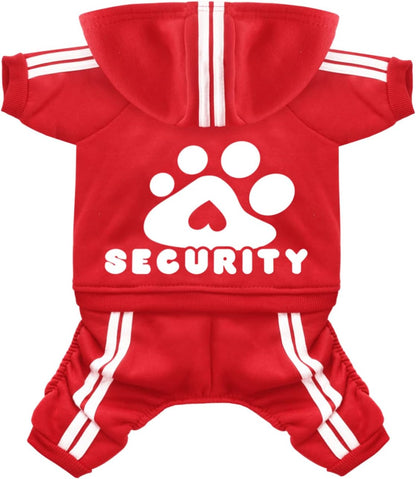 Packaging details and size verification tags for the imported pet apparel