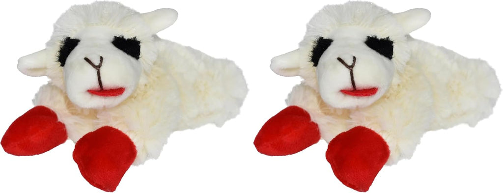 Multipet Lamb Chop Dog Plush Toy - Squeaky Toy for Small & Medium Dogs - Extra Soft Plush - Stuffed Animal for Cuddling & Playing (10", Cream, 5 Squeakers) - Image 10