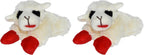 Multipet Lamb Chop Dog Plush Toy - Squeaky Toy for Small & Medium Dogs - Extra Soft Plush - Stuffed Animal for Cuddling & Playing (10", Cream, 5 Squeakers) - Image 10