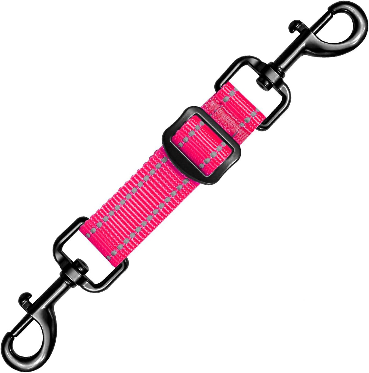 Dog Collar Safety Clip, Reflective Double-Ended Backup Connector for Harness to Collar, Adjustable Safety Clip for Prong, Pinch Collars, Prevents Escapes & Accidental Disconnection - Image 11
