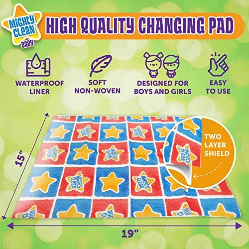 Mighty Clean Baby waterproof absorbent pad surface close-up