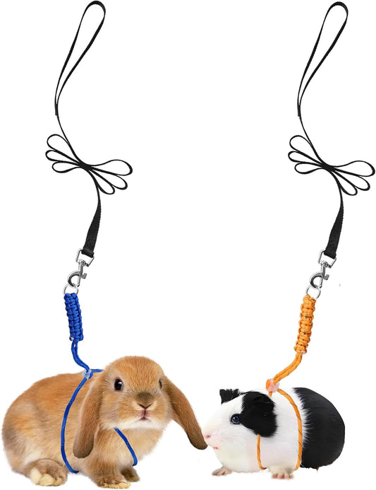Gomicraft handmade figure 8 harness and leash set front view