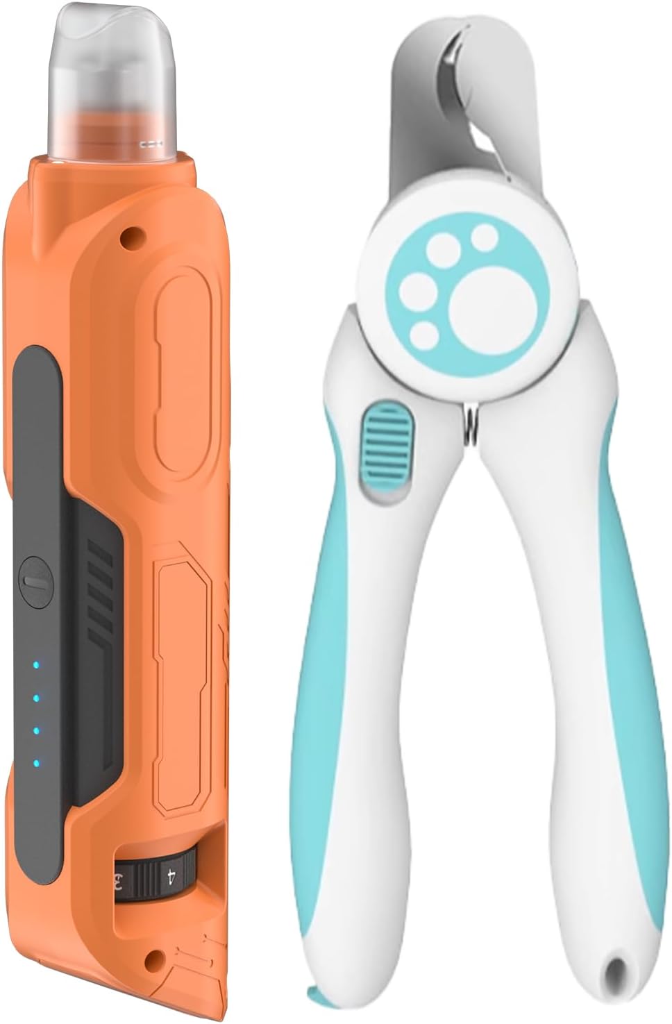 PAPIFEED Dog Nail Grinder, Pet Nail Grinder with 6 Speeds Quiet Motor, LED Light and Dust Collection, Rechargeable Dog Nail Trimmer for Small Medium Large Dogs Cats, Type-C Grooming Kit - Image 10