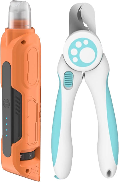 PAPIFEED Dog Nail Grinder, Pet Nail Grinder with 6 Speeds Quiet Motor, LED Light and Dust Collection, Rechargeable Dog Nail Trimmer for Small Medium Large Dogs Cats, Type-C Grooming Kit - Image 10