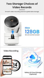 Smartphone app interface for Amorom smart camera
