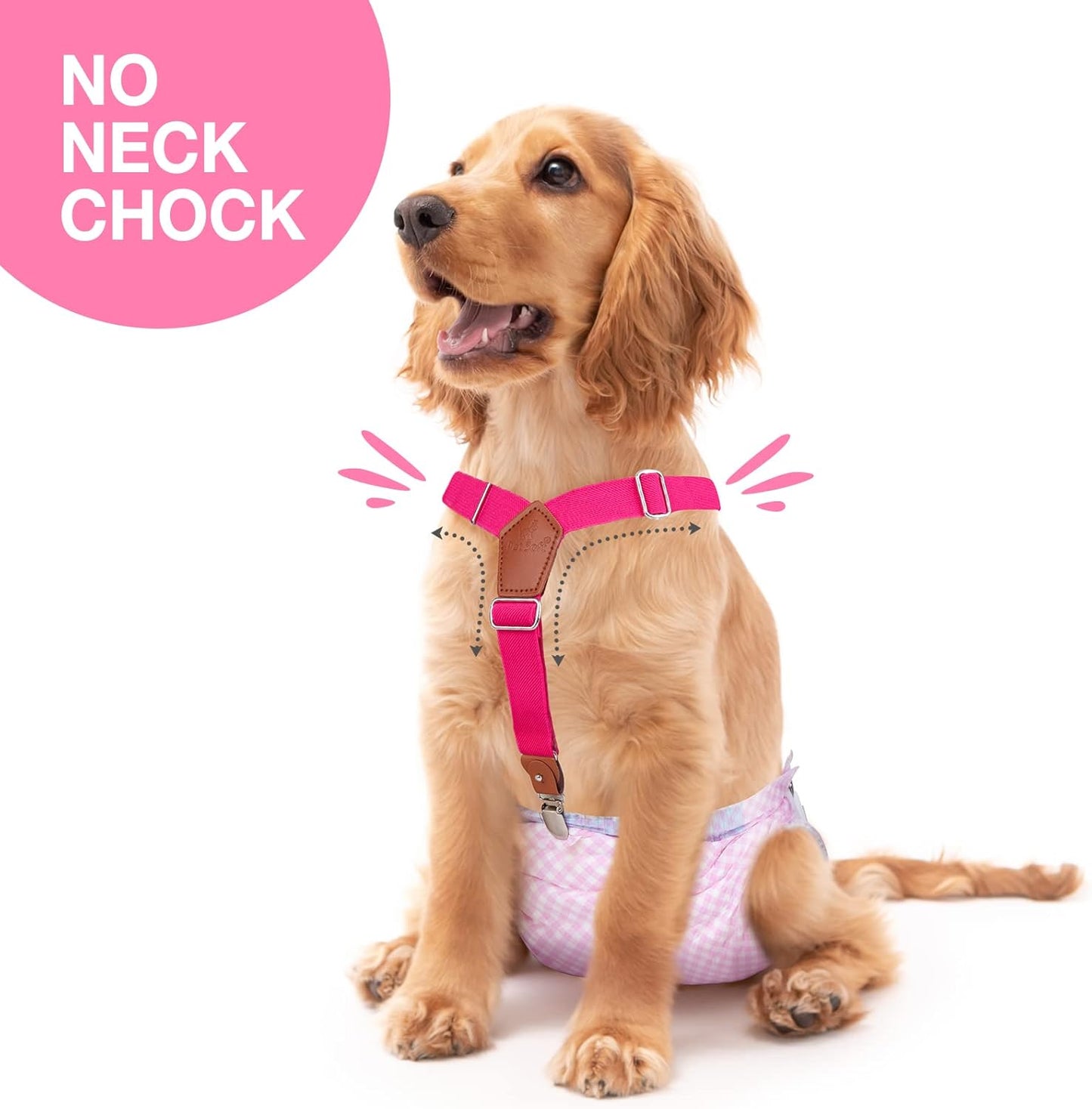 Pet Soft Dog Belly Bands Camo M + Dog Suspenders 2 Pieces M - Image 9