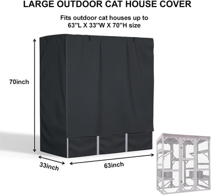 Ddeman waterproof catio cover side view six hundred denier oxford cloth