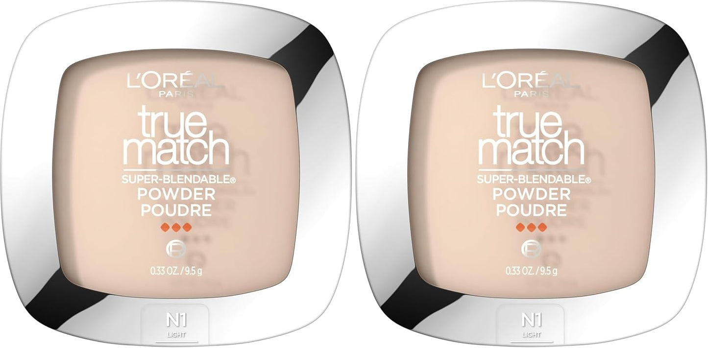 L'Oreal Paris True Match Super Blendable Oil Free Foundation Powder, C3 Light Medium, 0.33 oz, Packaging May Vary - Image 9