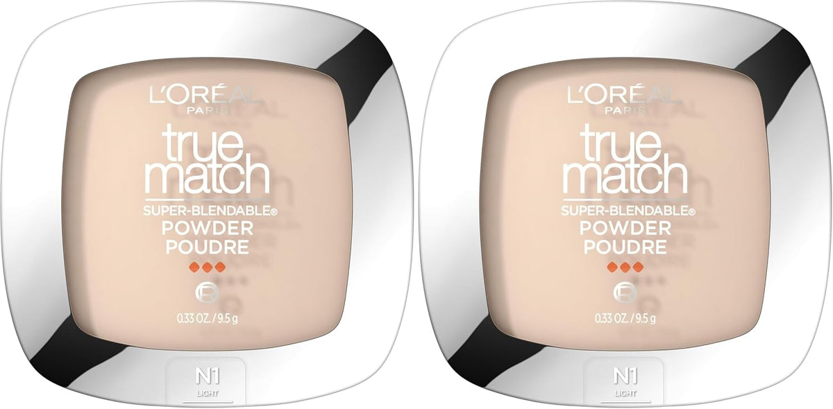 L'Oreal Paris True Match Super Blendable Oil Free Foundation Powder, C3 Light Medium, 0.33 oz, Packaging May Vary - Image 9