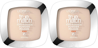 L'Oreal Paris True Match Super Blendable Oil Free Foundation Powder, C3 Light Medium, 0.33 oz, Packaging May Vary - Image 9