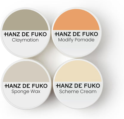 Hanz de Fuko Deluxe Hair Care Kit front view showcasing the premium travel packaging.