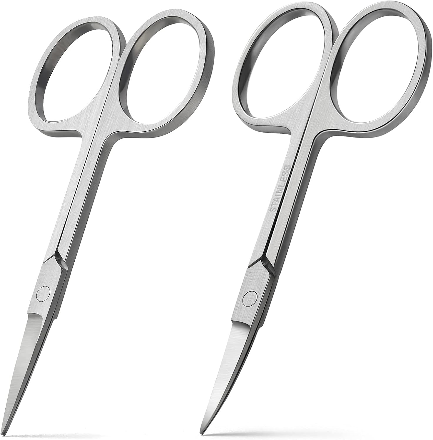 BEZOX premium nail scissors two piece set front view professional manicure tools