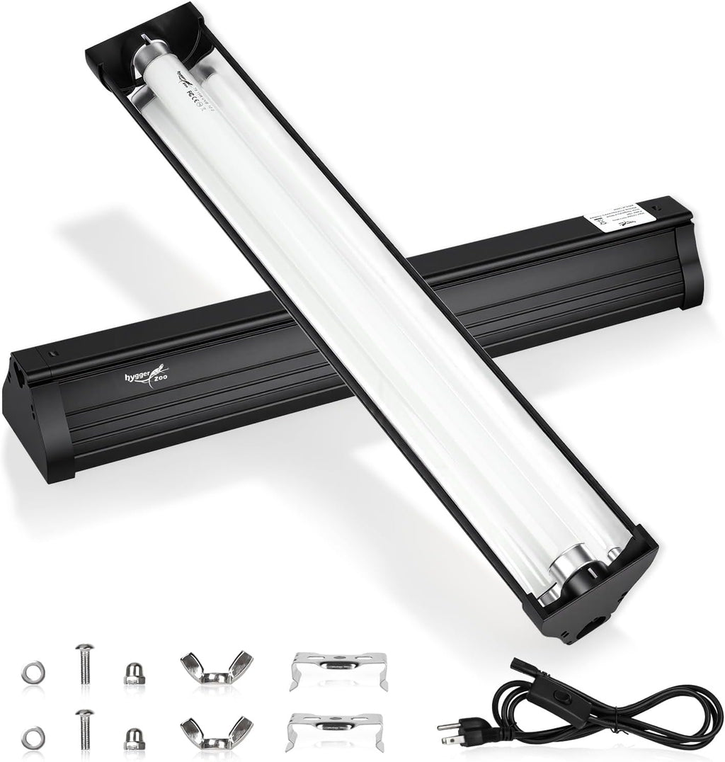 UVB Light for Reptiles Bearded Dragon, T5 UVB Reptile Light Fixture HO UVB Bulb Lighting Combo Kit 10.0 8W UVA UVB Reptile Light Bulb Terrarium Lamp Tube Bar for Snake Gecko Turtle Lizard, 12 Inch - Image 11