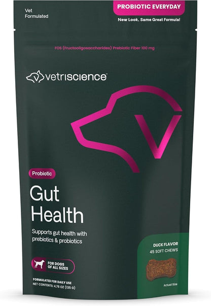 Authentic VetriScience gut health supplement for all dog breeds