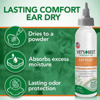 Back label text showing ingredients and instructions on Vet's Best bottles
