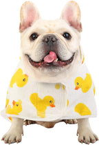 Close up view of HDE microfiber pet robe texture