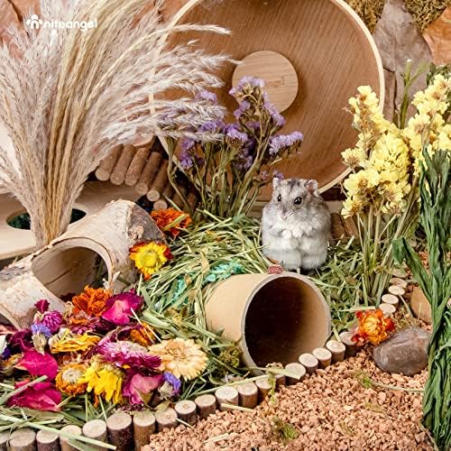 Niteangel Natural & Soft Hamster Bedding Mate Small Animal Habitat Decor for Syrian Dwarf Hamsters Gerbils Mice Degus Bunny or Other Small-Sized Pet (Flowers Scent Path) - Image 6