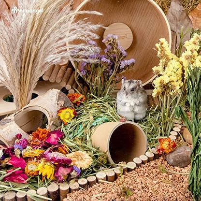 Niteangel Natural & Soft Hamster Bedding Mate Small Animal Habitat Decor for Syrian Dwarf Hamsters Gerbils Mice Degus Bunny or Other Small-Sized Pet (Flowers Scent Path) - Image 6