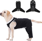 Potty-Friendly Dog Rear Leg Sleeve to Stop Lick, Dog Surgery Recovery Suit with Back Leg to Prevent Licking, Spay Suit for Female, Large Dogs Shirt After Surgery, Pant & Wound Cover Bodysuit, Gray XXL - Image 12