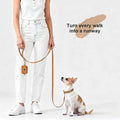 Close up view of the durable three hundred and sixty degree tangle free metal clip on the Didog leash.