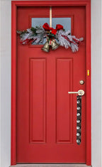Set of two Frienda faux leather dog doorbells for home decor