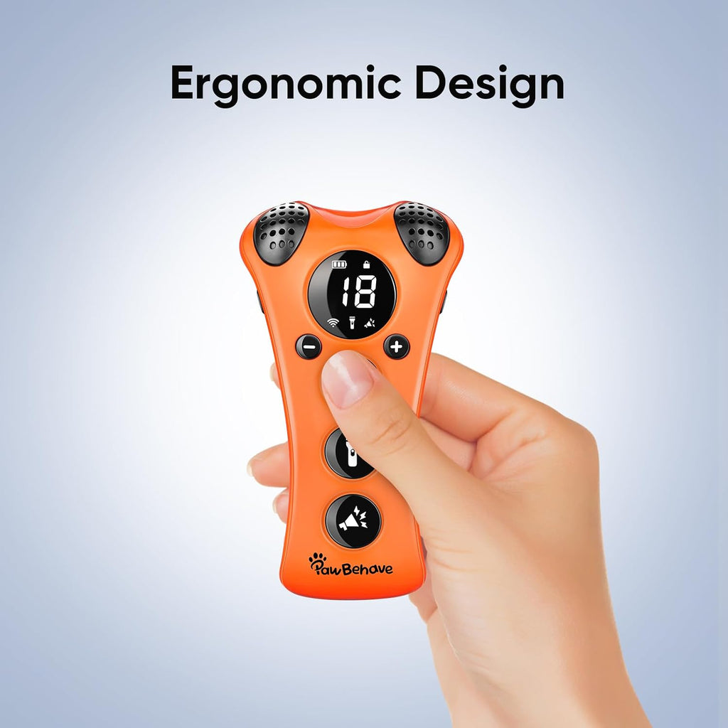 PawBehave trainer being used for outdoor dog training session