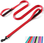 YOUALSO pink six feet dog leash with thick metal D ring