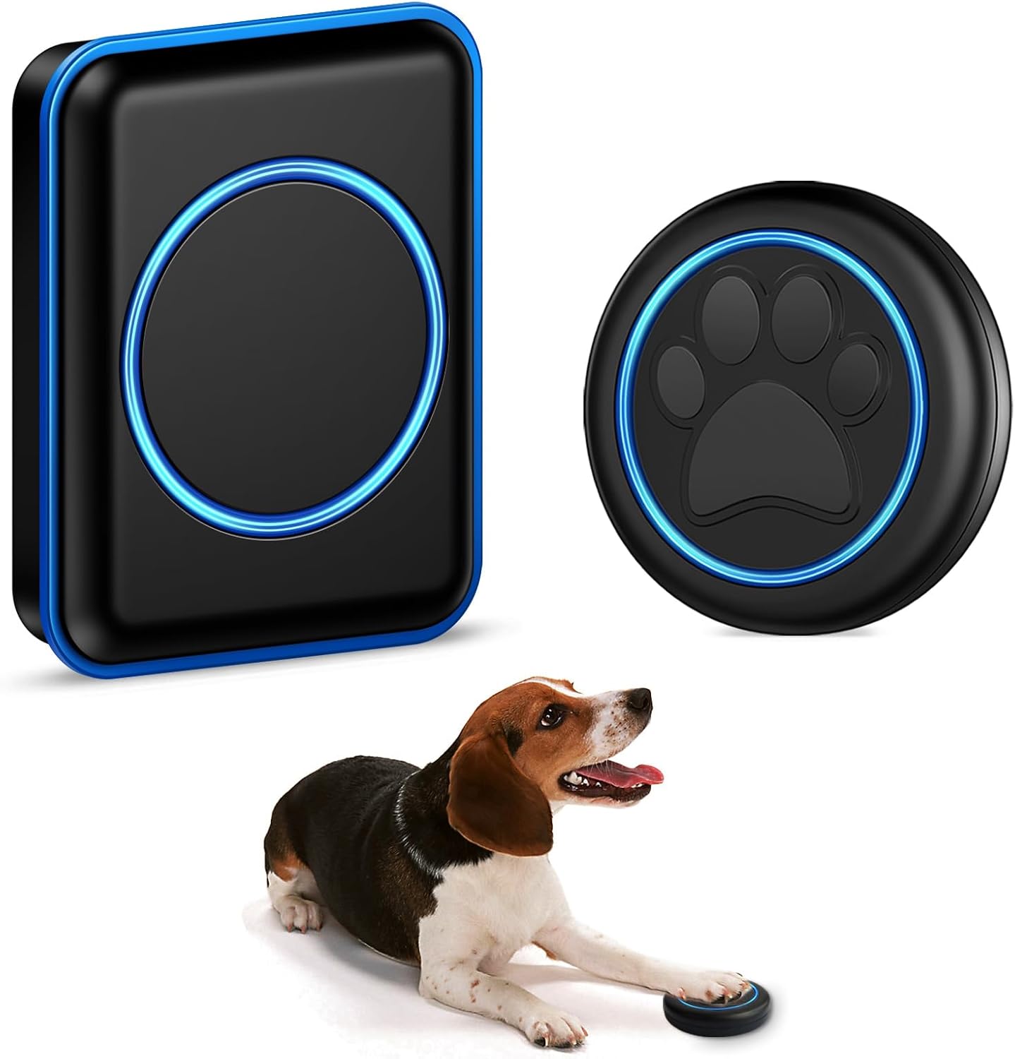 Full House Dog Doorbell for Potty Training, Wireless Pet Doggie Door Bell Training to Go Outside, Waterproof Touch Button, Over 1000 feet Range (Black, 2 Buttons + 1 Receiver) - Image 10
