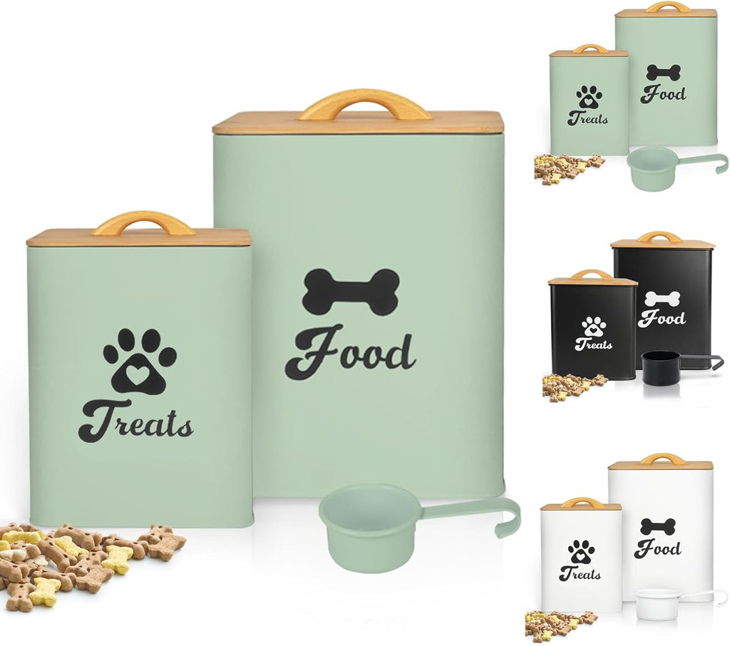 Airtight seal demonstration on dog food storage set