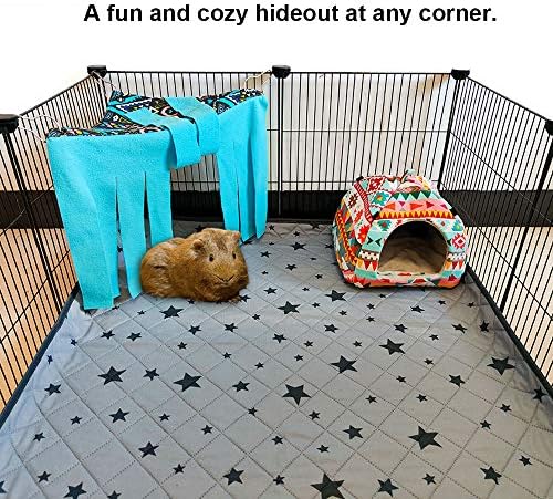 Rioussi triangle corner cozy arranged inside a small pet habitat