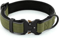 Plutus Pet Tactical Dog Collar, Reflective, Adjustable Heavy Duty Dog Collar, Soft Padded and Comfortable, for Small Medium and Large Dogs (Ranger Green, L) - Image 2