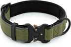 Plutus Pet Tactical Dog Collar, Reflective, Adjustable Heavy Duty Dog Collar, Soft Padded and Comfortable, for Small Medium and Large Dogs (Ranger Green, L) - Image 2