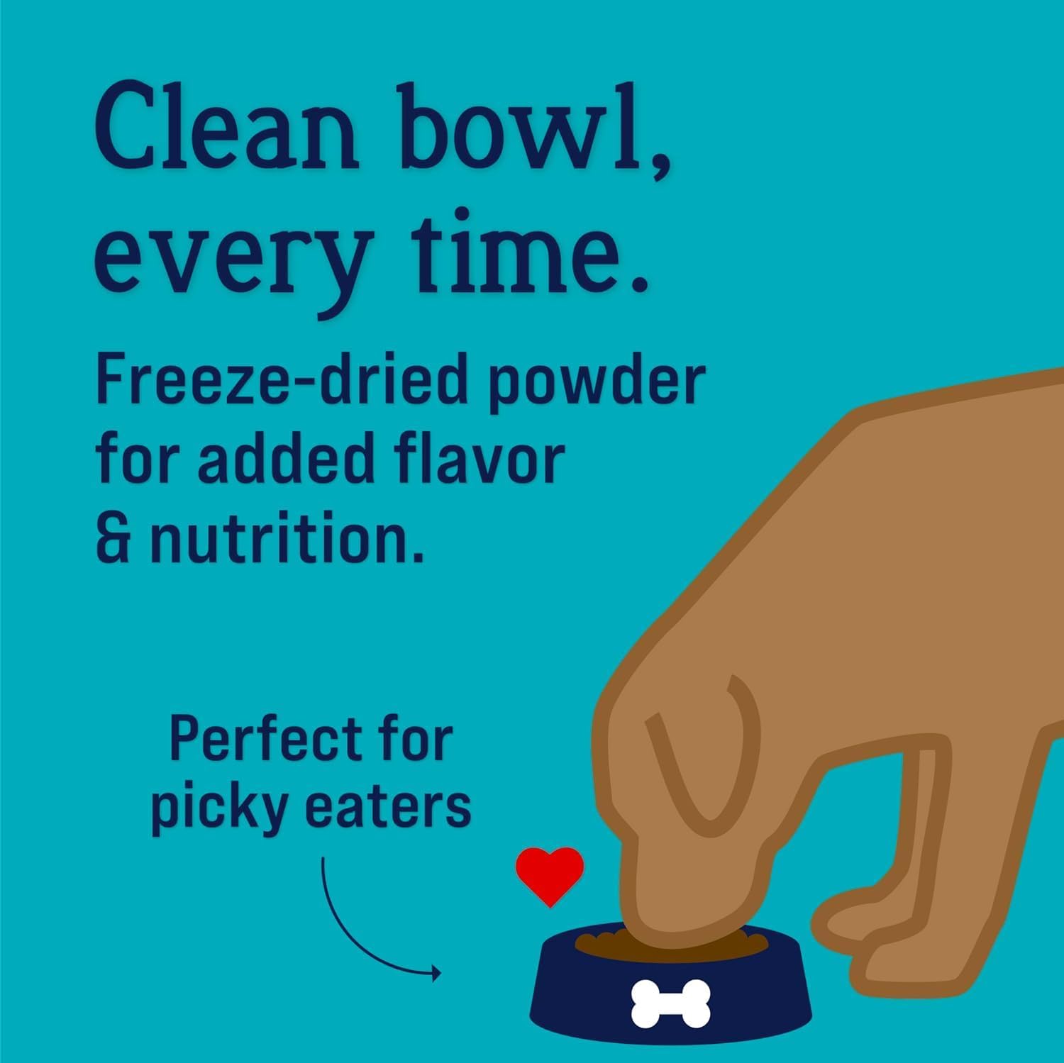 Stewart freeze dried beef liver meal topper for picky dogs