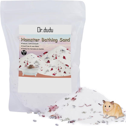 DR.DUDU Hamster Bath Sand, 2.8lb Dust Free Desert Sand or Potty Litter Sand for Hamster Chinchillas Gerbil Syrian Mice Small Animals (White) - Image 8