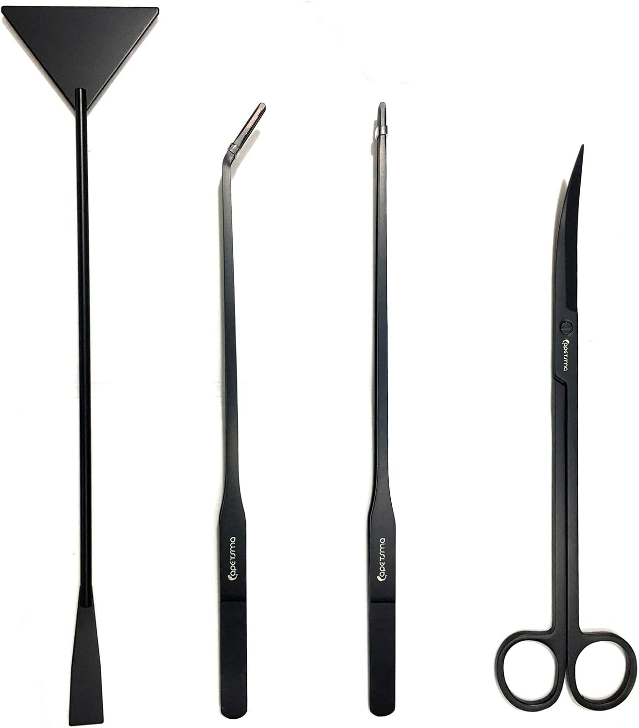 Capetsma five piece aquascape tool set displayed flat against a clean background.