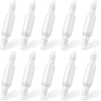 Hecatelly oxygen tubing swivel connectors 10 pack front view for respiratory care