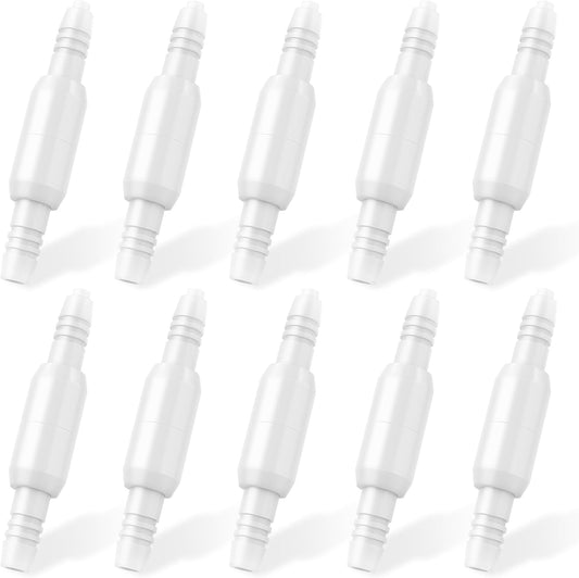 Hecatelly oxygen tubing swivel connectors 10 pack front view for respiratory care