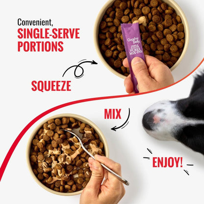 Premium low calorie liquid dog treats for sensitive stomachs