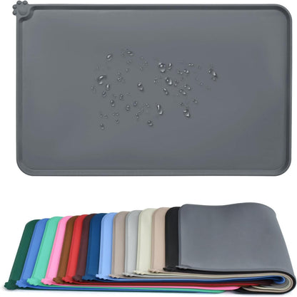 Audwud Silicone Waterproof Pet Feeding Mat front view