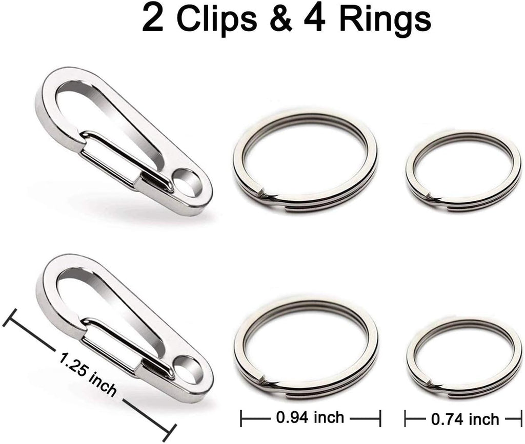 Comtim stainless steel pet identification holder being compressed to demonstrate the quick release spring mechanism.