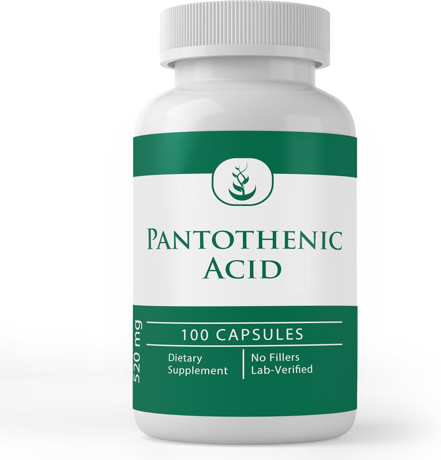 Pure Original Ingredients Pantothenic Acid Vitamin B5 front bottle view