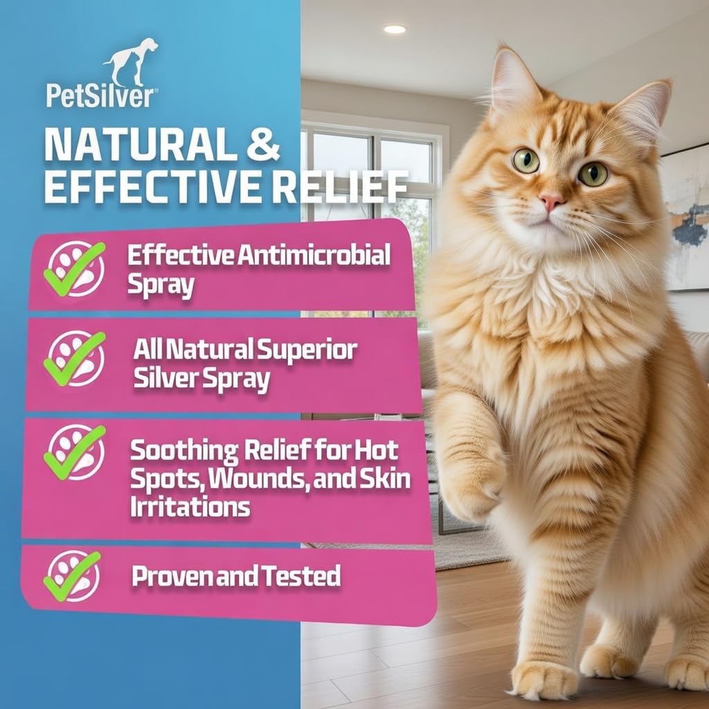PetSilver natural first aid spray packaging details